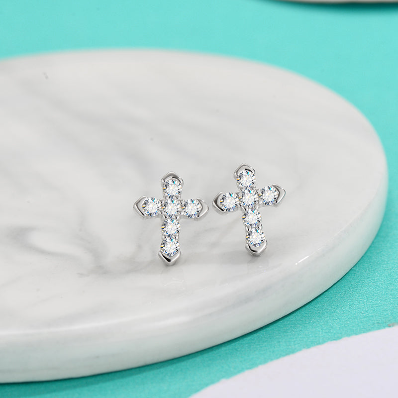 Moissanite Glow Studs – A Gift of Elegance in Sterling Silver