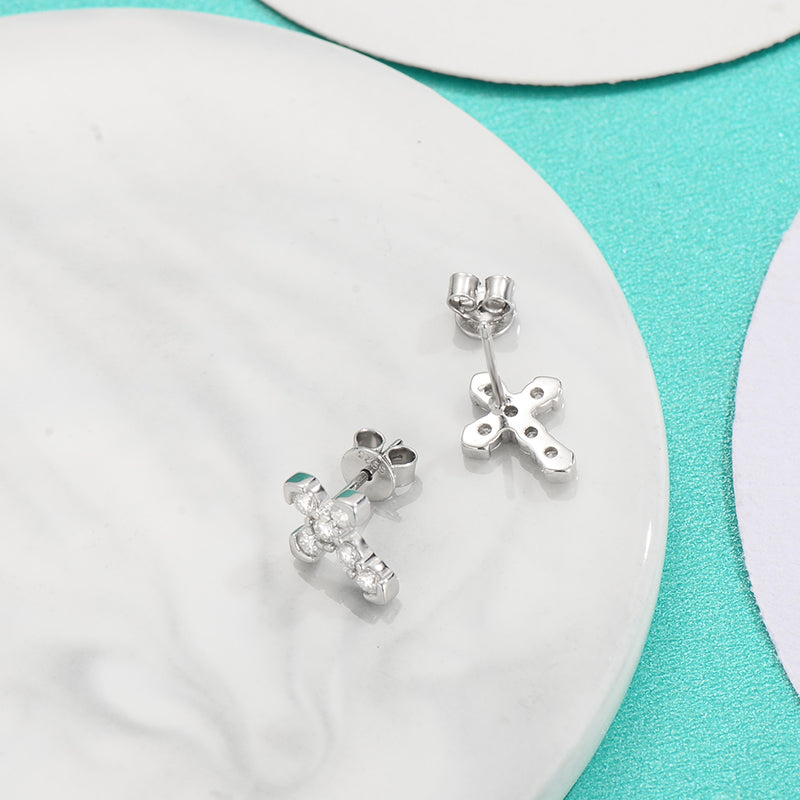 Moissanite Glow Studs – A Gift of Elegance in Sterling Silver