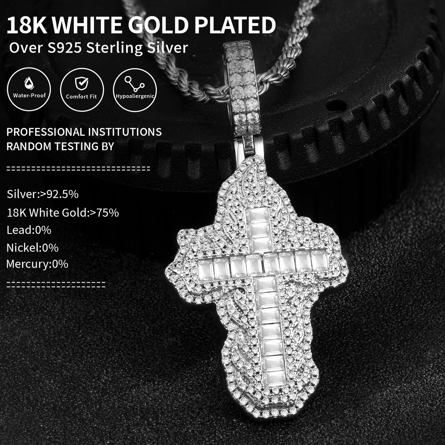 Spiritual Heritage – Moissanite Africa Pendant Necklace for Men & Women