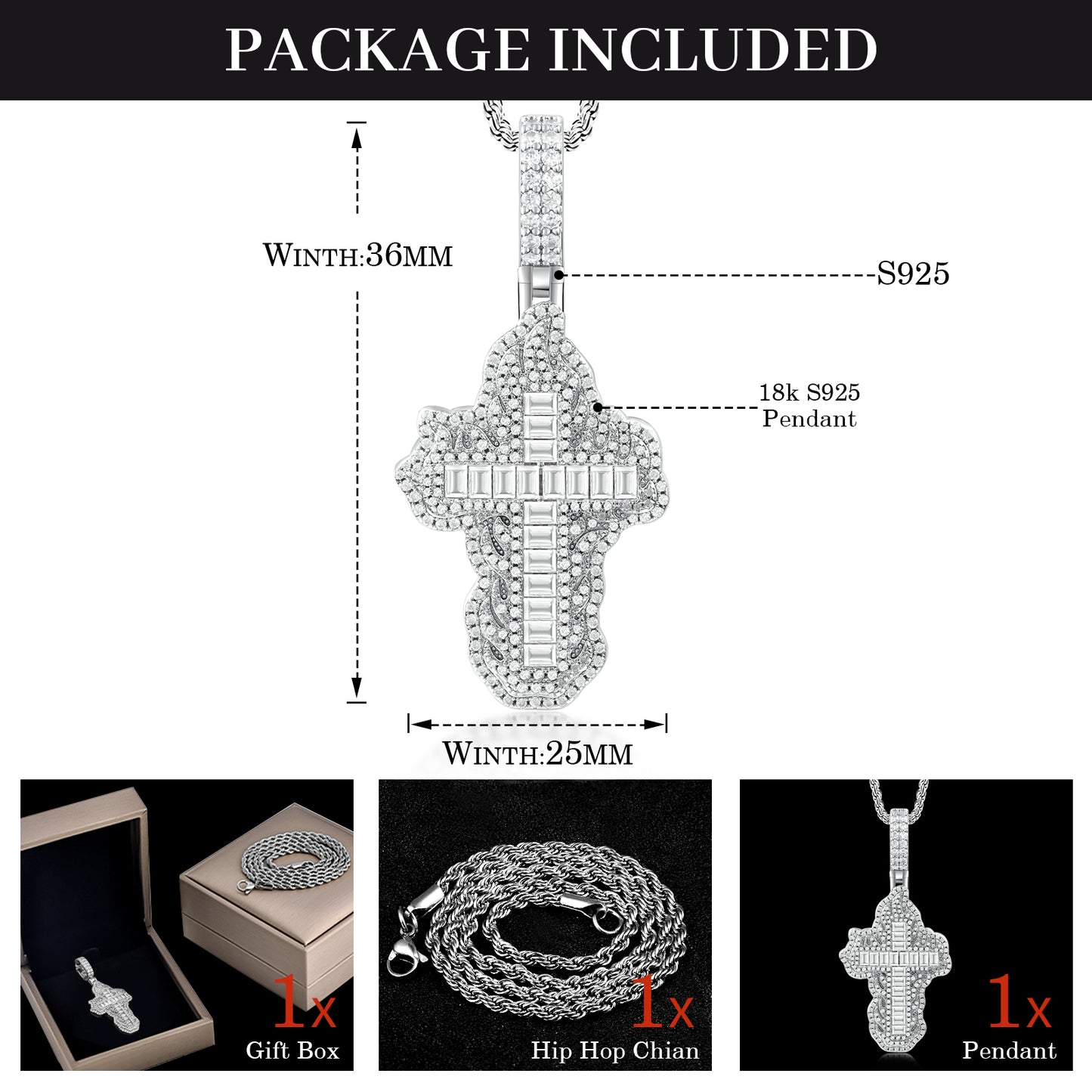 Spiritual Heritage – Moissanite Africa Pendant Necklace for Men & Women