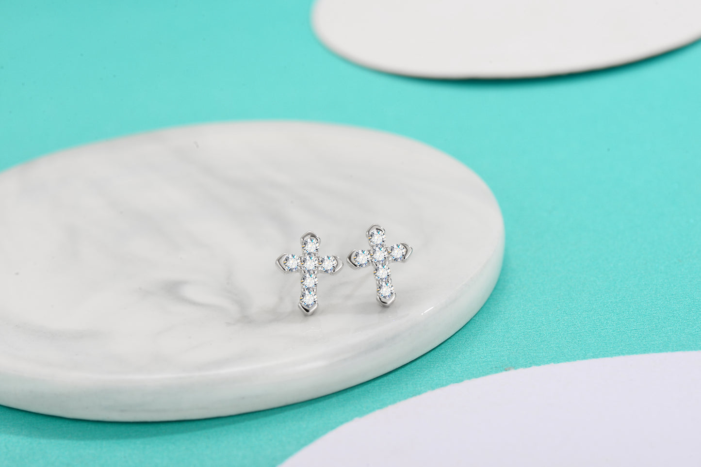 Moissanite Glow Studs – A Gift of Elegance in Sterling Silver