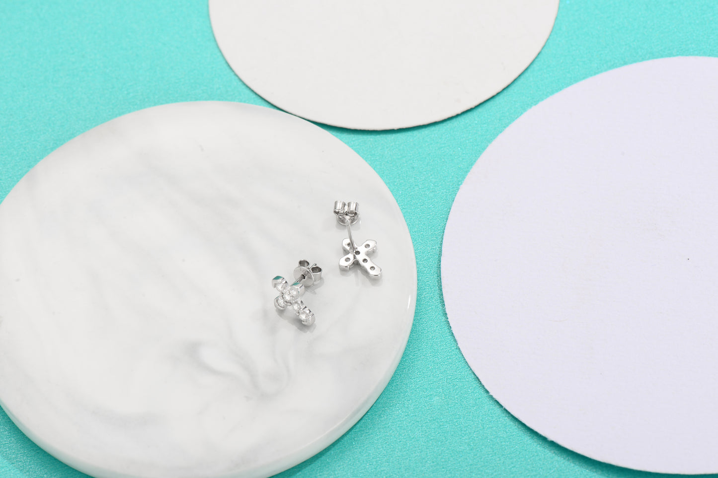 Moissanite Glow Studs – A Gift of Elegance in Sterling Silver