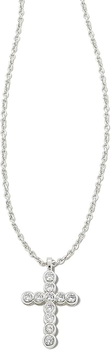 Fthway Cross Crystal Pendant Necklace, Fashion Jewelry for Women
