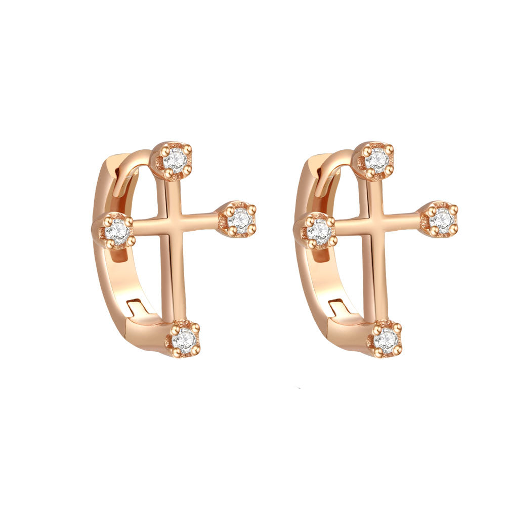 Gift-Ready Shine – Platinum-Plated Moissanite Huggie Earrings