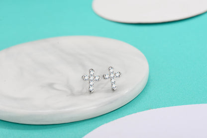 Moissanite Glow Studs – A Gift of Elegance in Sterling Silver