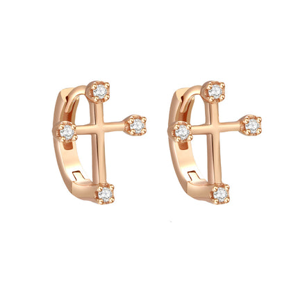 Gift-Ready Shine – Platinum-Plated Moissanite Huggie Earrings